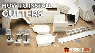 HOW TO INSTALL GUTTERS  A DIY GUIDE [upl. by Llevol]