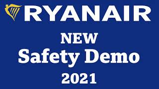 NEW RYANAIR SAFETY DEMO 2021  For New 737MAX [upl. by Yoc]