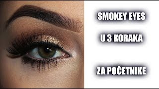 Smokey eye u 3 koraka  Za pocetnike  Povoljni proizvodi [upl. by Tyne]