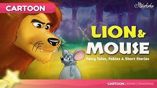 The Lion and the Mouse Fable Bedtime Stories for Kids in English [upl. by Beth90]