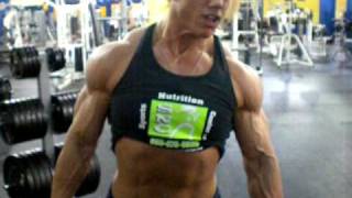 Sheila Bleck IFBB PRO female bodybuilder [upl. by Eetnwahs]