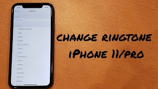 iPhone 11 how to change ringtone [upl. by Florrie]