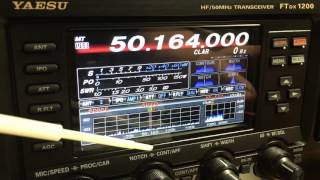 Yaesu FTdx1200 Demo  Scope DNR amp Split Operation [upl. by Ycnej60]