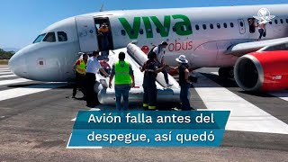 Así quedó el avión de Viva Aerobus que reportó una falla en Puerto Vallarta [upl. by Cerellia]