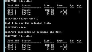 Windows Cant delete hard drive partitions and formatting for clean install diskpart commands [upl. by Aniham]