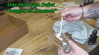 Adding paint to engraved glass with no mask [upl. by Ileana]