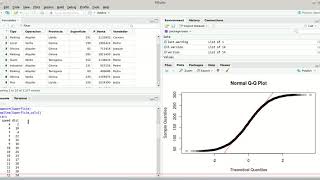 43 Hipótesis normalidad en R [upl. by Dyoll986]