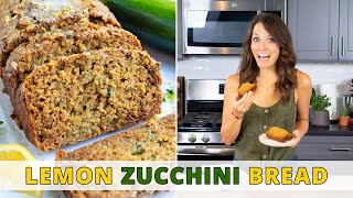 Lemon Zucchini Bread Recipe  Super Moist amp Easy to Make [upl. by Kolivas]