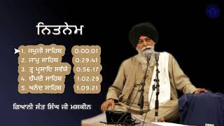 Nitnem Sahib Full Path  Gyani Sant Singh Ji Maskeen [upl. by Donelu]