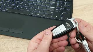 How to replace battery in AUDI key  A6 2019 C8 key batteries replacement DIY [upl. by Capello]