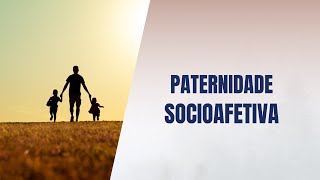 Paternidade socioafetiva [upl. by Anneuq]