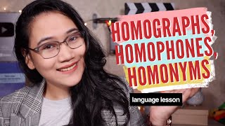 Homographs Homophones Homonyms  English Grammar [upl. by Riva]