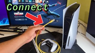 PS5 How to SET UP Ethernet Cable New [upl. by Kipper]