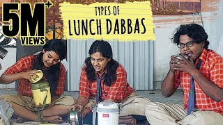 Types of quotLunchDabbasquot  Mahathalli  Tamada Media [upl. by Notxap]