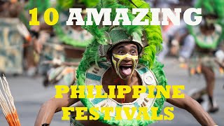 10 AMAZING PHILIPPINE FESTIVALS [upl. by Winsor938]