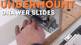 How To Install Blum Undermount Drawer Slides [upl. by Adai479]