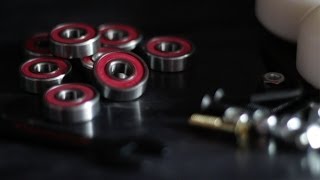 Install Skateboard Bearings EASILY [upl. by Malorie]