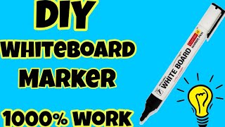 DIY Whiteboard MarkerHow to make Whiteboard Marker at home easy Lets be creative [upl. by Munroe]