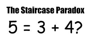 5  3  4 The Staircase Paradox Spot The Mistake quotDisprovingquot The Pythagorean Theorem [upl. by Mohkos]