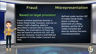 What is Difference Between Fraud amp Misrepresentation [upl. by Betthezul883]