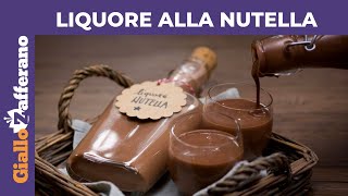 LIQUORE ALLA NUTELLA NUTELLINO FATTO IN CASA [upl. by Aicirtac]