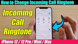 iPhone 1212 Pro How to Change Incoming Call Ringtone [upl. by Hpesojnhoj]