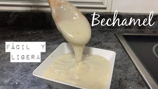 Bechamel con maicena  Súper ligera Sin gluten [upl. by Uolymme]