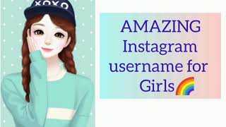 Girls Cute usernameinstagram Usernamescool username [upl. by Ayocal190]