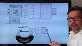 Leitura de micrômetro 001mmrevisão [upl. by Ynaiffit]