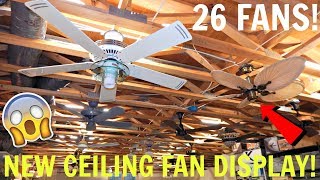 New Ceiling Fan Display  My Biggest Display EVER [upl. by Nurav]