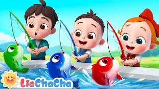 12345 Once I Caught a Fish Alive  Number Song  Kids Songs amp Nursery Rhymes  LiaChaCha [upl. by Wiles860]