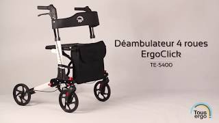 ErgoClick  Déambulateur facilement pliable et léger [upl. by Aztilay]