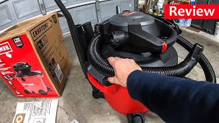 Review of CRAFTSMAN 16 Gallon 65 HP Vacuum with Detachable Leaf Blower [upl. by Ahon945]