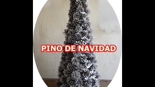 COMO HACER UN ARBOL DE NAVIDAD CON PIÑAS SUPER FACIL [upl. by Pren337]