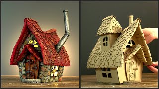 ❣DIY Fairy House Cottage Using Cardboard❣ [upl. by Notsek99]