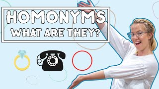 What are Homonyms  English Writing For Kids [upl. by Eelreveb]