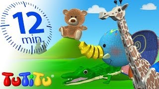 TuTiTu Compilation  Animal Toys for Children  Giraffe Elephant and More Animals [upl. by Yeleak588]