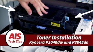 Toner Installation Kyocera P2040dw and P3045dn [upl. by Guadalupe973]