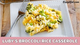 How to Make Lubys Brocolli Rice Casserole [upl. by Aneras]