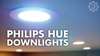 Philips Hue White Ambiance Downlight  Install and Review [upl. by Ynes]