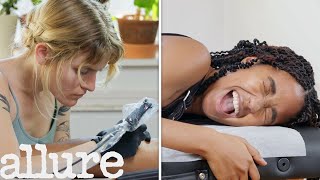 Getting My First Tattoo In 8 Steps  Ive Never Tried  Allure [upl. by Isabelle]