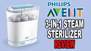 Philips Avent 3in1 Steam Sterilizer Review and Demonstration [upl. by Nesline]