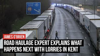 Road Haulage expert explains what happens next with lorries in Kent  LBC [upl. by Trainor323]