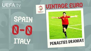 SPAIN 00 ITALY FULL PENALTY SHOOTOUT EURO 2008  VINTAGE EURO [upl. by Esinad491]