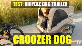 Test of Dog bicycle trailer  CROOZER DOG [upl. by Nyleek330]