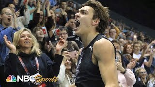 Mondo Duplantis WORLD RECORD 617m pole vault  NBC Sports [upl. by Nuhsed216]