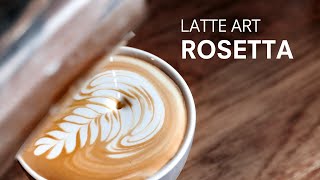 Latte Art Rosetta A Step by Step Guide [upl. by Marita]