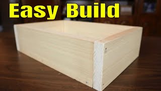 How To Make A Wooden Box For Beginners  The Simple Way [upl. by Assenal]