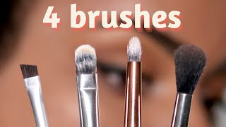 These are the ONLY 4 Brushes You Need for Eye Makeup [upl. by Anitsim]