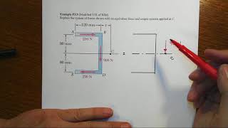 F3 Example F3 5 Net Moment Shear Center Example [upl. by Nossaj139]